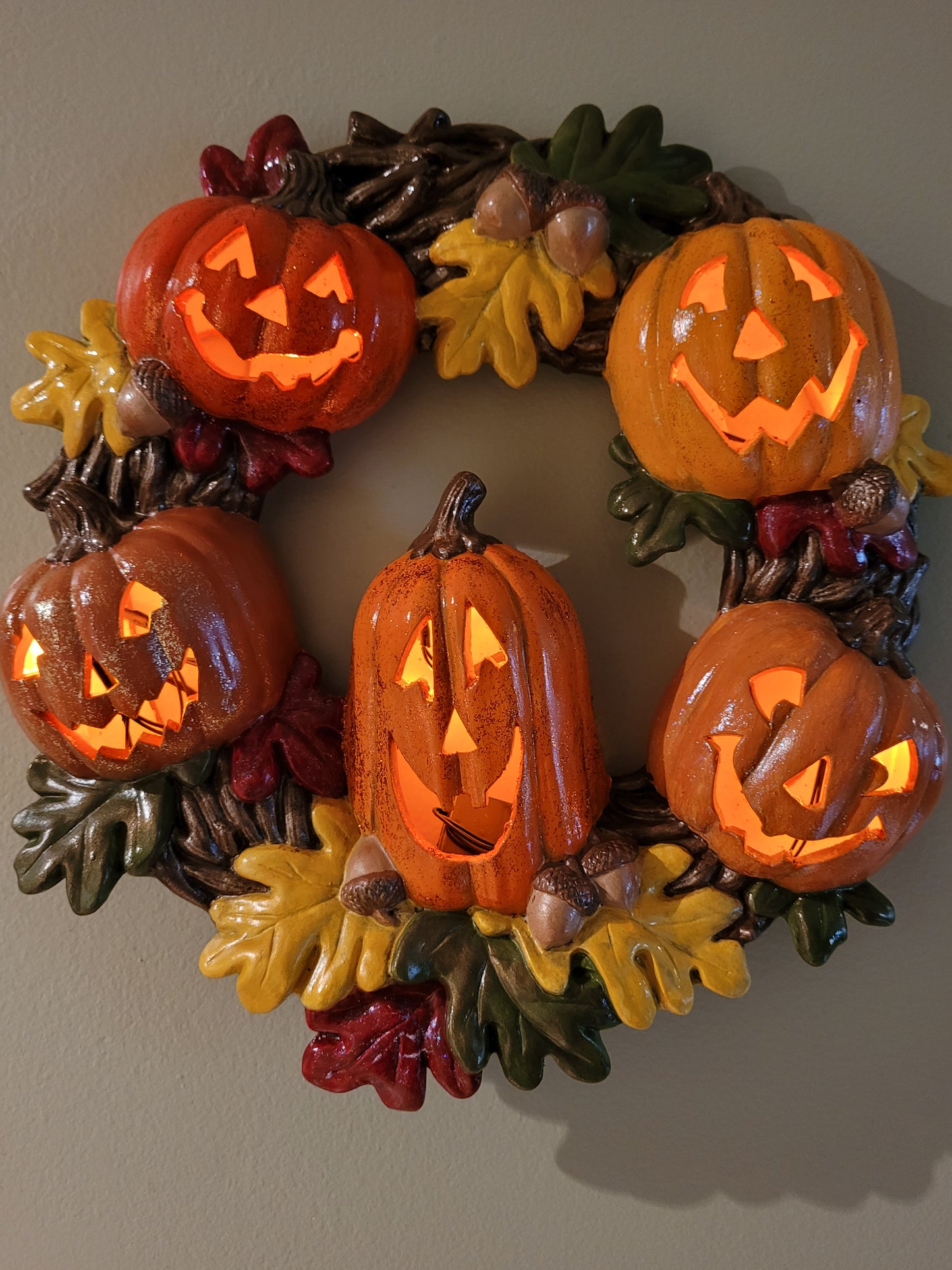 Halloween Pumpkin Wreath