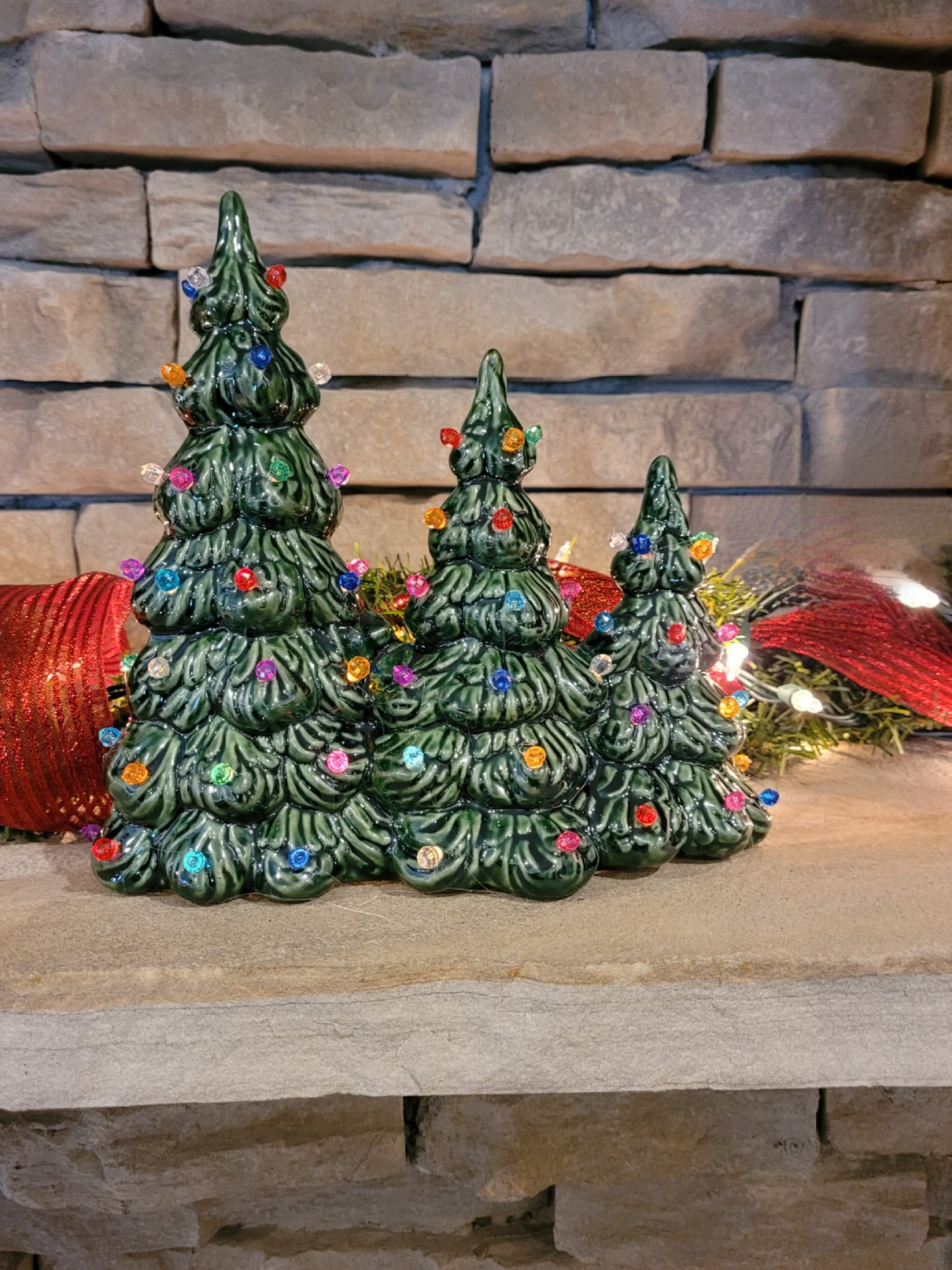 Three Mini Trees (Light-Up)