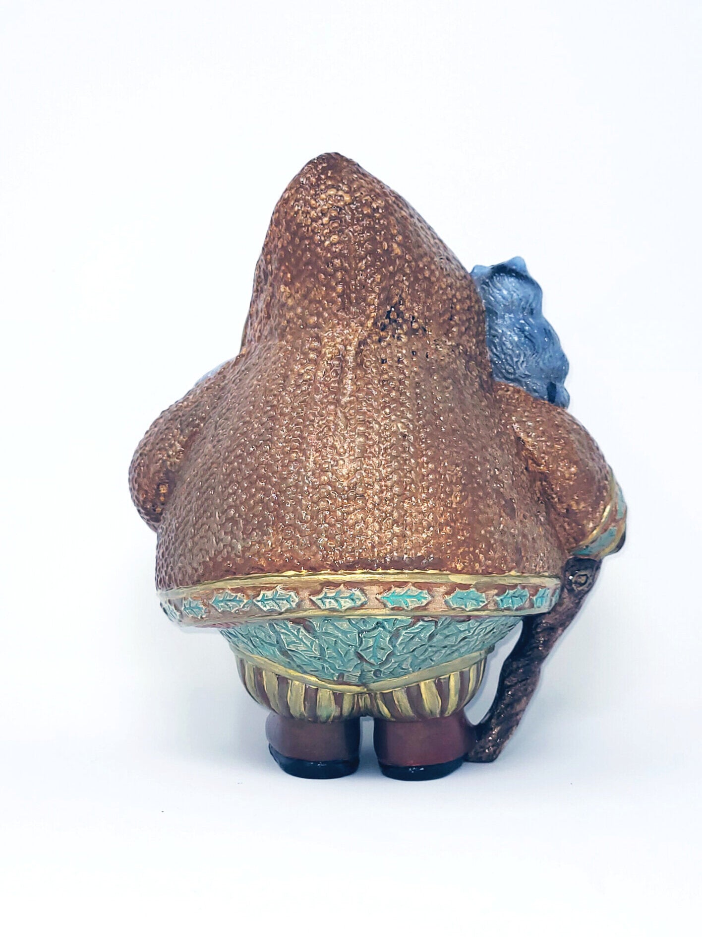 Roly Poly Animal Santa: Brown & Green