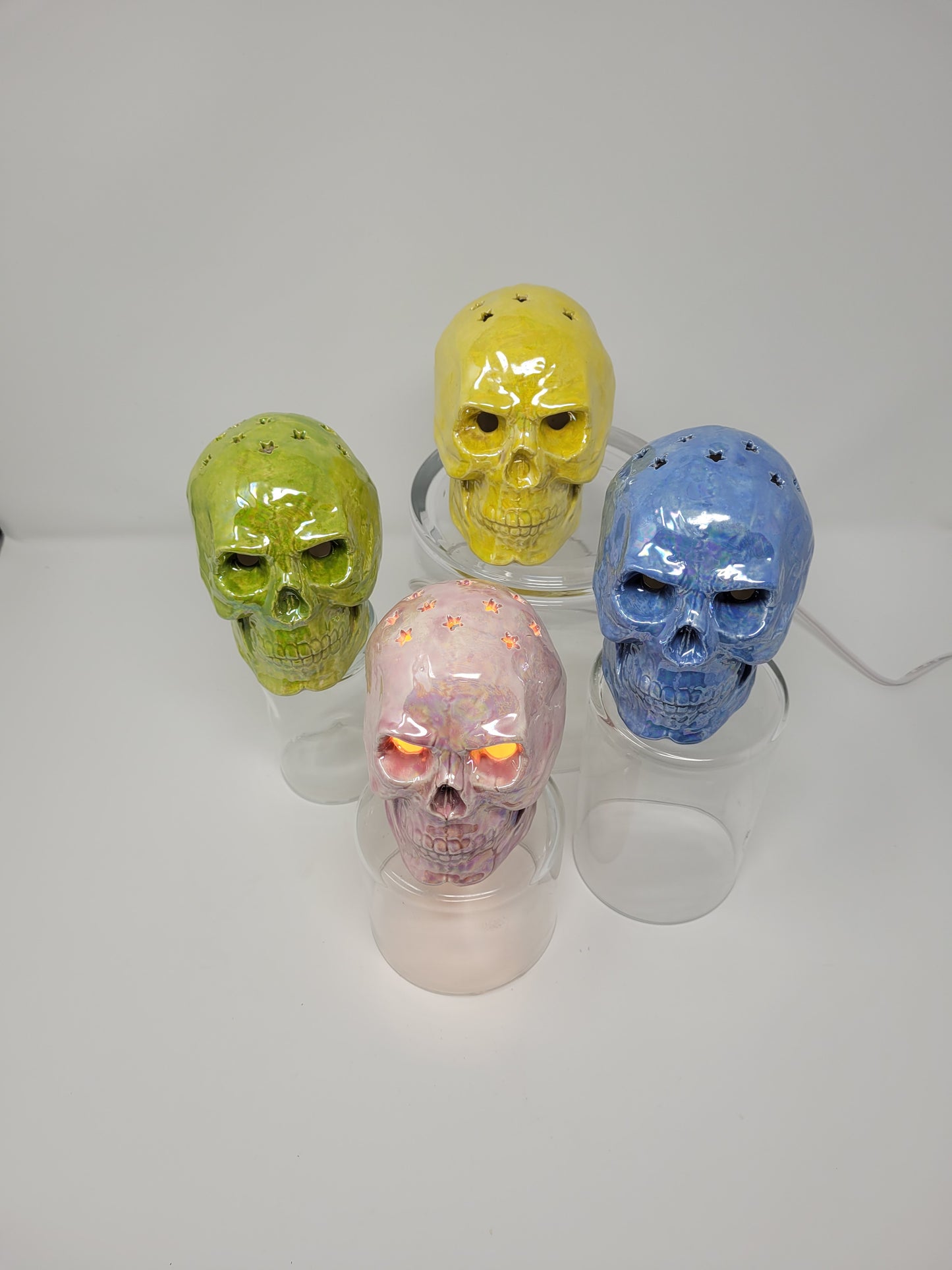 Ceramic Skull Night Light