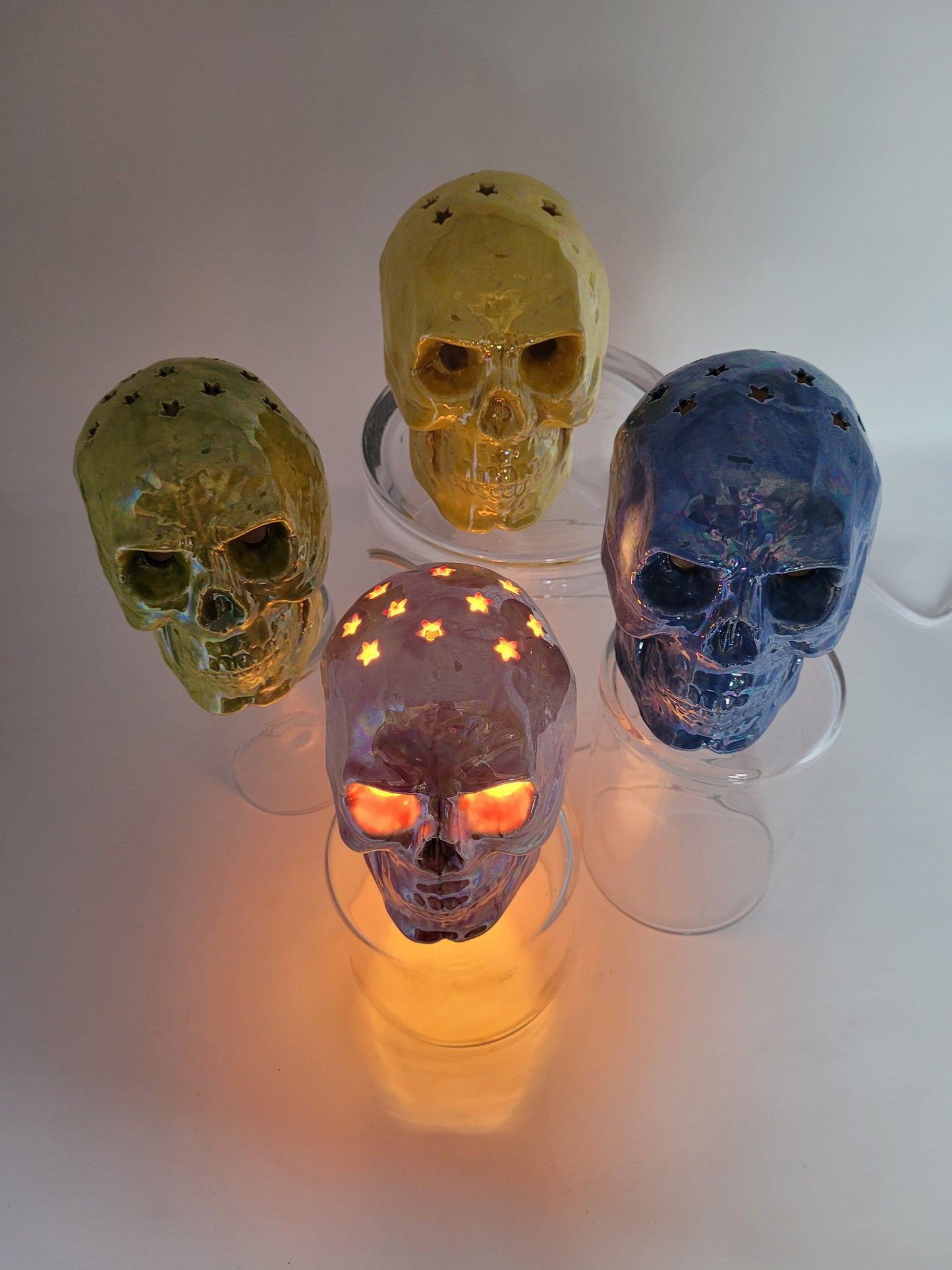 Ceramic Skull Night Light