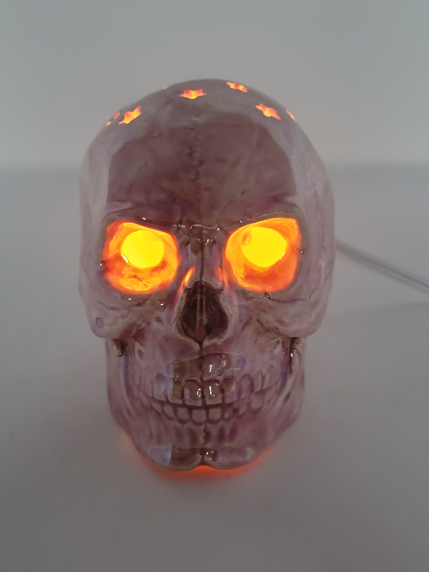 Ceramic Skull Night Light