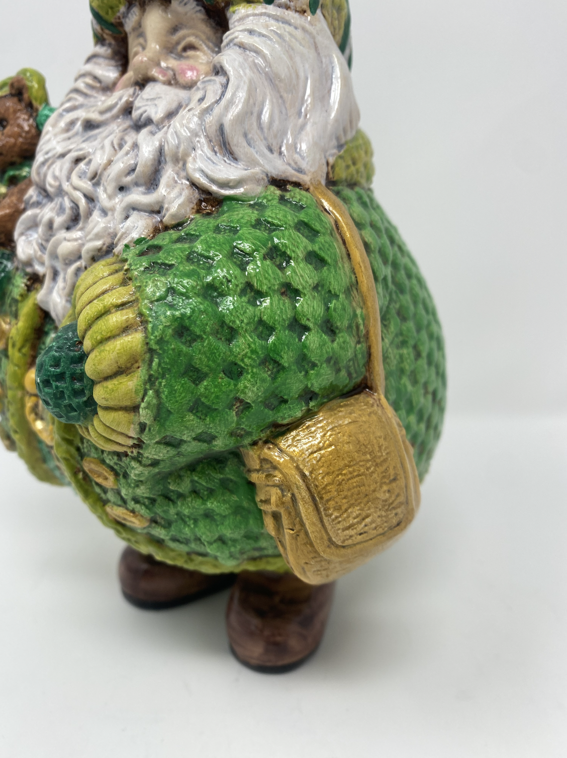 Roly Poly Bear Santa: Shades of Green
