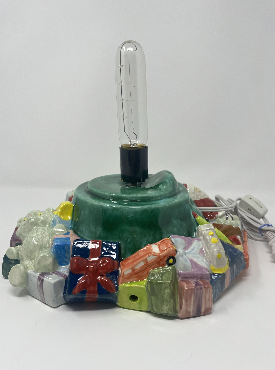 Multi-Color Christmas Tree with Present Base