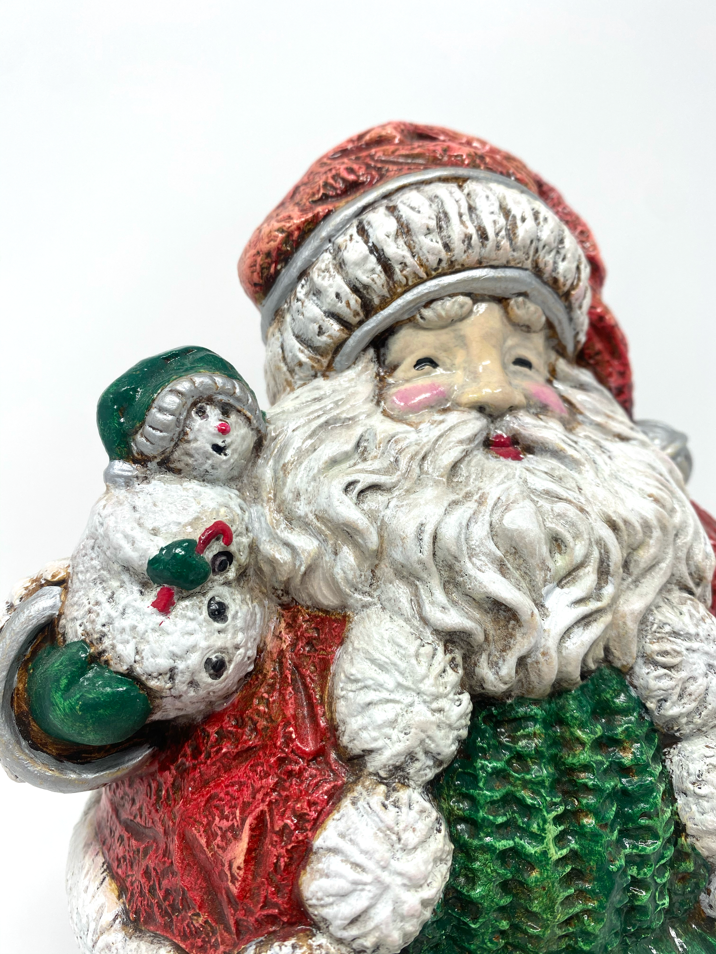 Roly Poly Snowman Santa: Red & Green