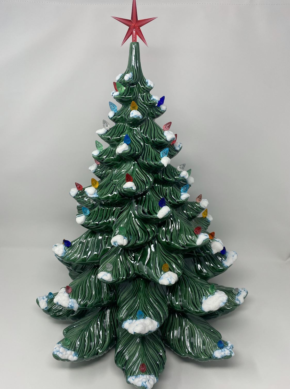 Multi-Color Christmas Tree with Present Base