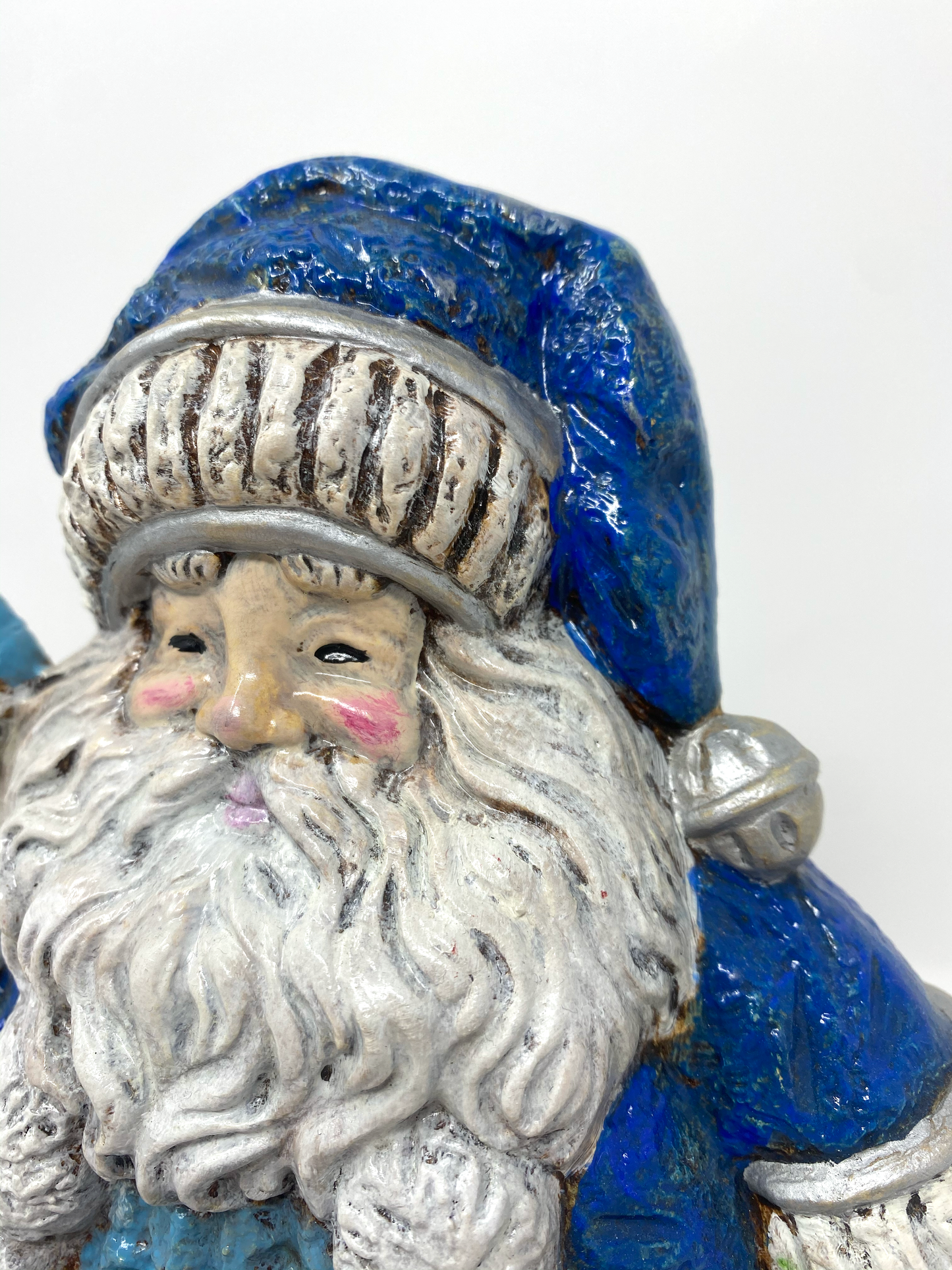 Roly Poly Snowman Santa: Blue